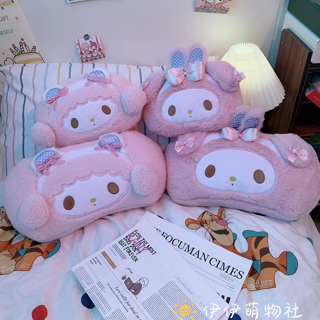 Sanrio My Melody Headrests Car Neck Pillows My Sweet Piano Pillows Car Interior Pillows Driving Neck Pillows Seat Waist Pillows