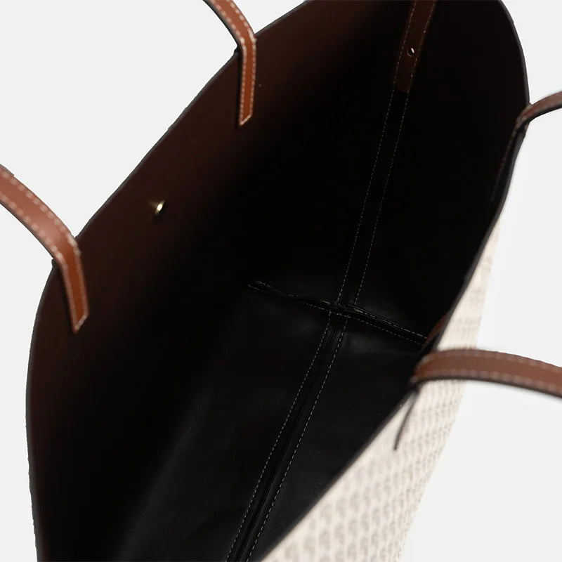 CHCH Women's Tote Bag Summer New Large Leisure Personalized Bag Retro Capacity Mother and Child Wallet