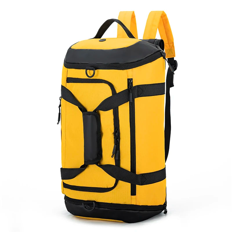 Men Sport Backpack Waterproof Gym Bags Separation Basketball Backpack Large Duffel Handbag Fitness Training Shoulder Bag Dry Wet