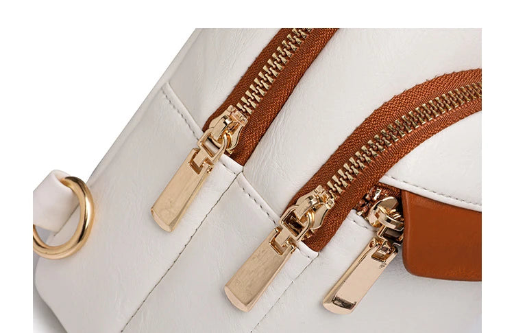 Sling Bag For Women Men Backpack Fanny Pack Crossbody Purse Chest Travel Shoulder Belt Bags Purse Handbag PU Leather Anti Theft