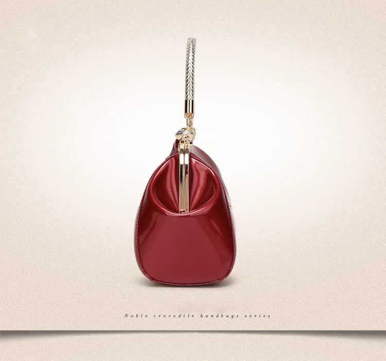 Elegant Patent Leather Evening Bags for Women Ladies Clutch Shoulder Handbags Wedding Party Accessories bolsa feminina