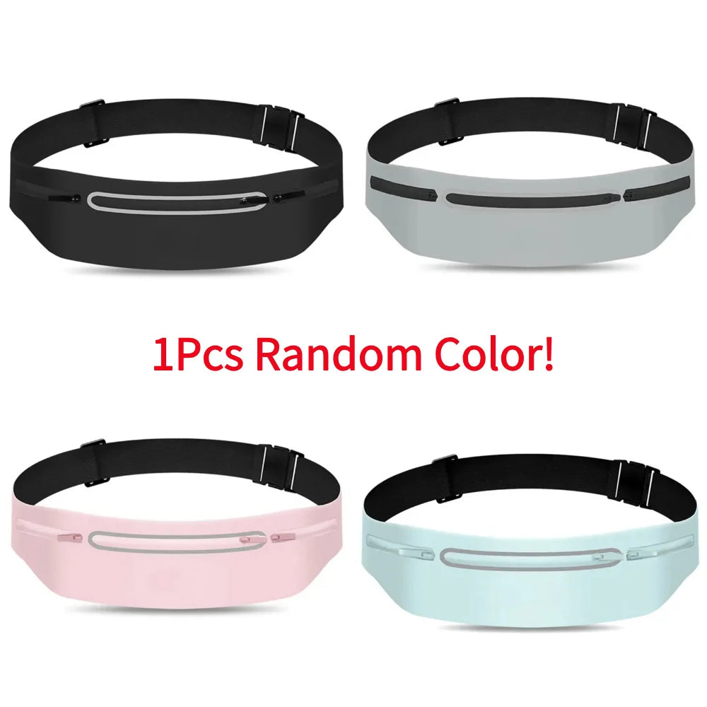 Waterproof Running Waist Pack Adjustable Belt Men Women Slim Running Bags Portable Outsides Jogging Gym Sports Cell Phone Pouch