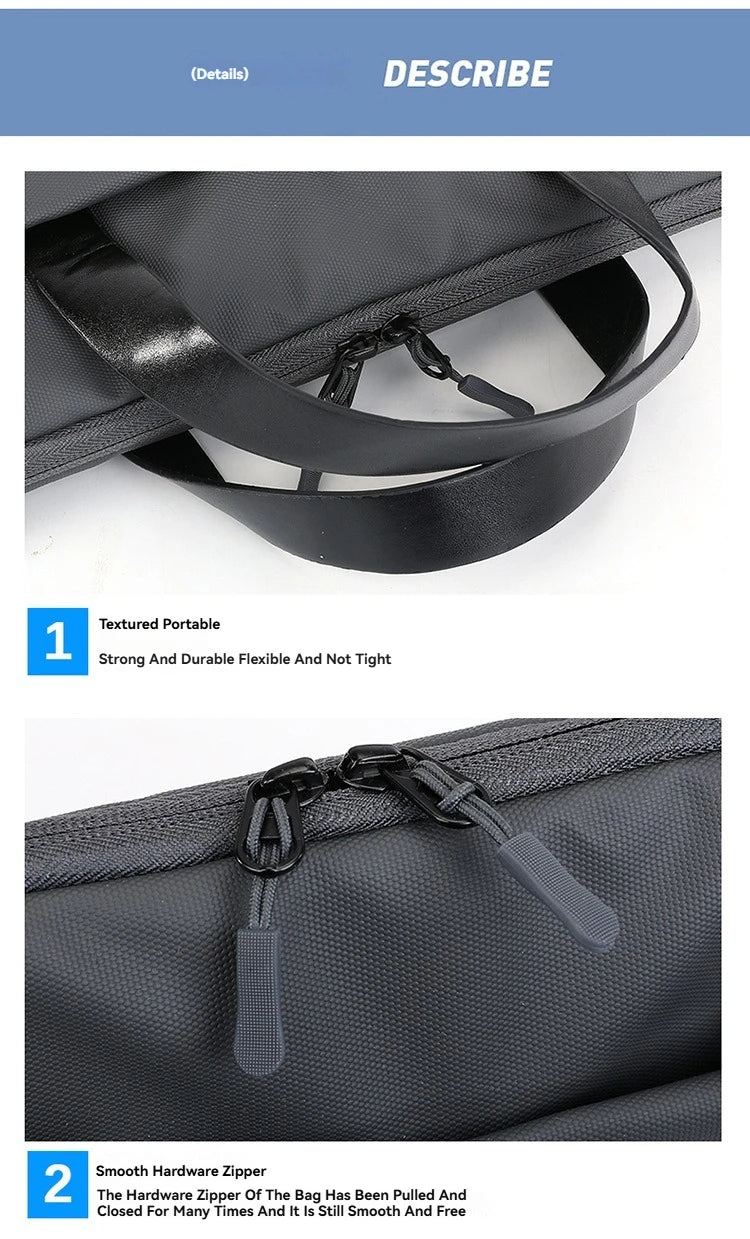 Laptop Bag 15.6 Inch Notebook Sleeve Bags For Macbook Air Pro 15 16 Portable Case Computer Shoulder Handbag Waterproof Briefcase