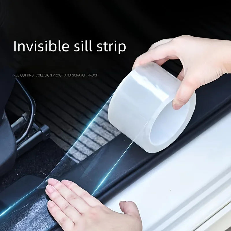 5×300cm Universal Car Door Edge Guard Protector,Anti-Collision Strip for Car Door Edge/Front and Rear Bumper/Door Sill Protector