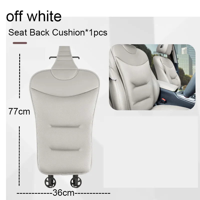Leather Car Seat Covers Four Season Universal Breathable Ventilated Seat Covers Car Backrest Cushion Automotive Interior Supplie