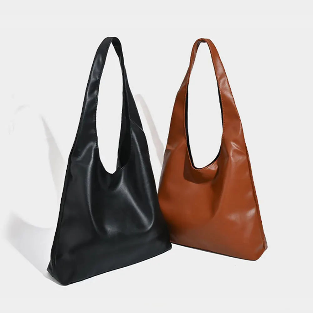 Luxury Shoulder Bag For Women Girls Totes Bags Fashion Commuting Large Capacity Soft Leather Underarm Shoulder Bag Handbag Women