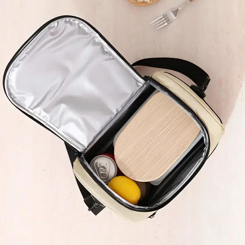 New Tote Cooler Lunch Bags Portable Outdoor Picnic Office School Insulation Bag with Shoulder Strap