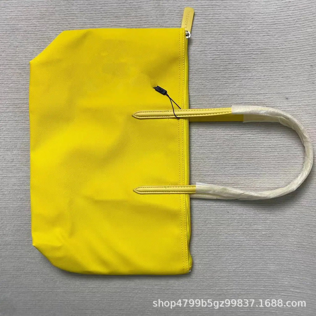 French Fashion Large Capacity Tote Bag Convenient Shoulder Bag Women Commuter Bag Pure Color Handbag Bucket Shape Daily Match