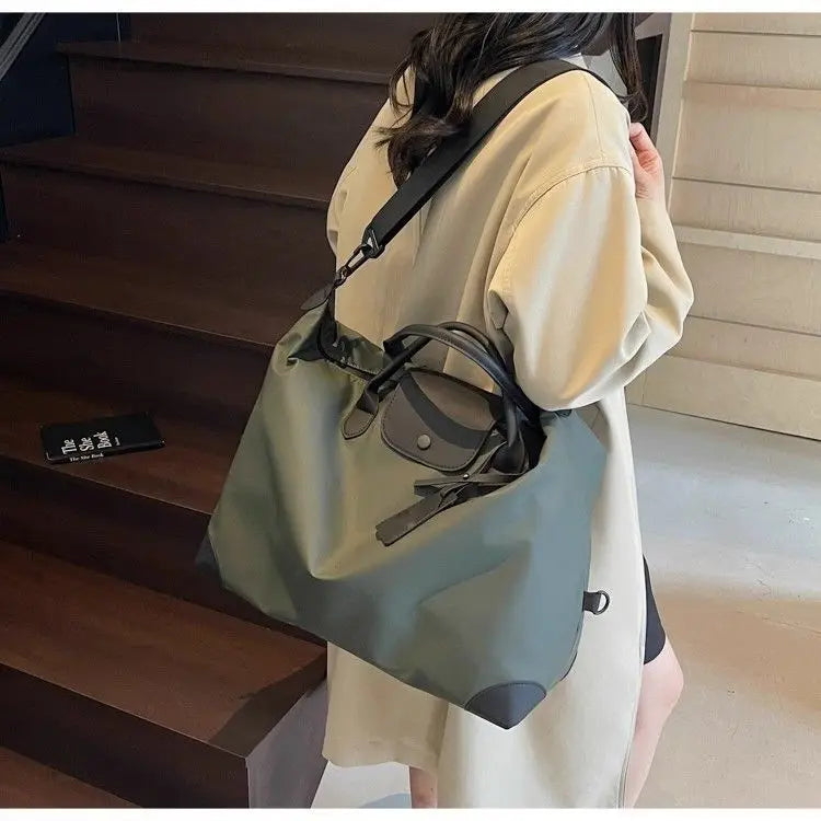 Women's Yoga Fitness Bag Short Trip Travel Bag Waterproof Soft Large Capacity