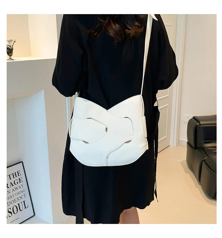 Luxury Designer Bag Fashion Women's PU Leather Shoulder Bag Minimalism Solid color Crossbody Bags for Women Ladies Handbag