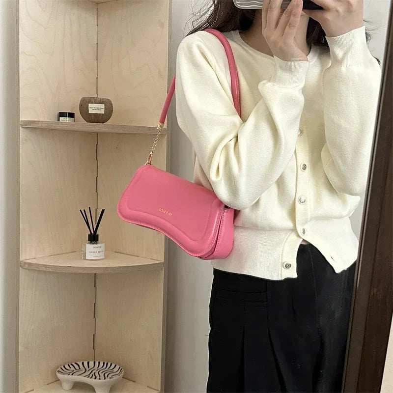 New Fashion Female Handlebags PurseWomens PU Bags Leisure Bag Shopping Shoulder Tote Underarm Handbag Popular Hand Bags