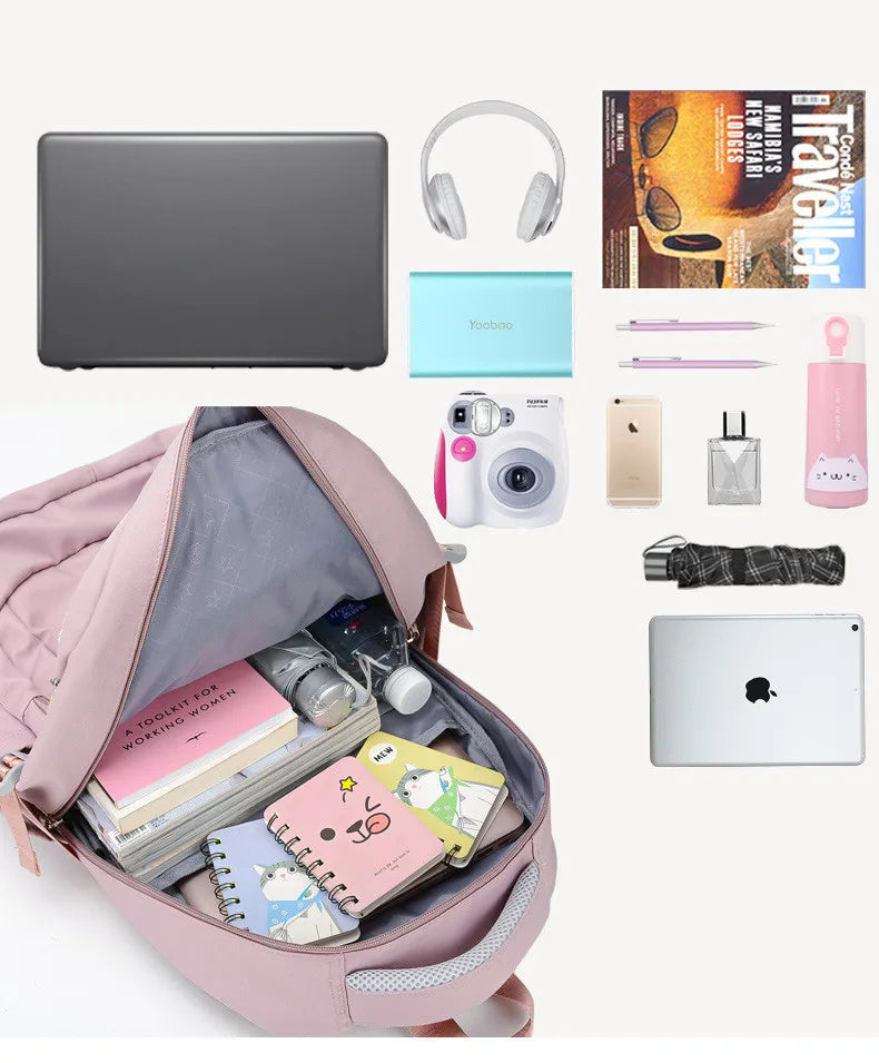 Backpack School Bag Girl Back Pack For Children Kid Child Teenager Female Class Schoolbag Primary Women Bagpack Teen Bookbag Kit