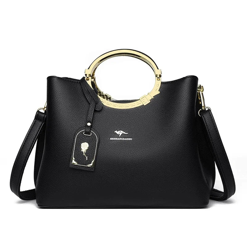 3 Layer Large Capacity Tote Bag Luxury Handbags Women Bags Designer Shoulder Bag High Quality Soft Leather Purses and Handbags