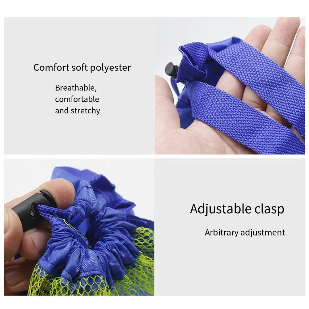 Waterproof Bags Large Capacity Beach Bag Foldable Portable Mesh Storage Bag Breathable Adjustable Clasp Swimming Backpack Travel
