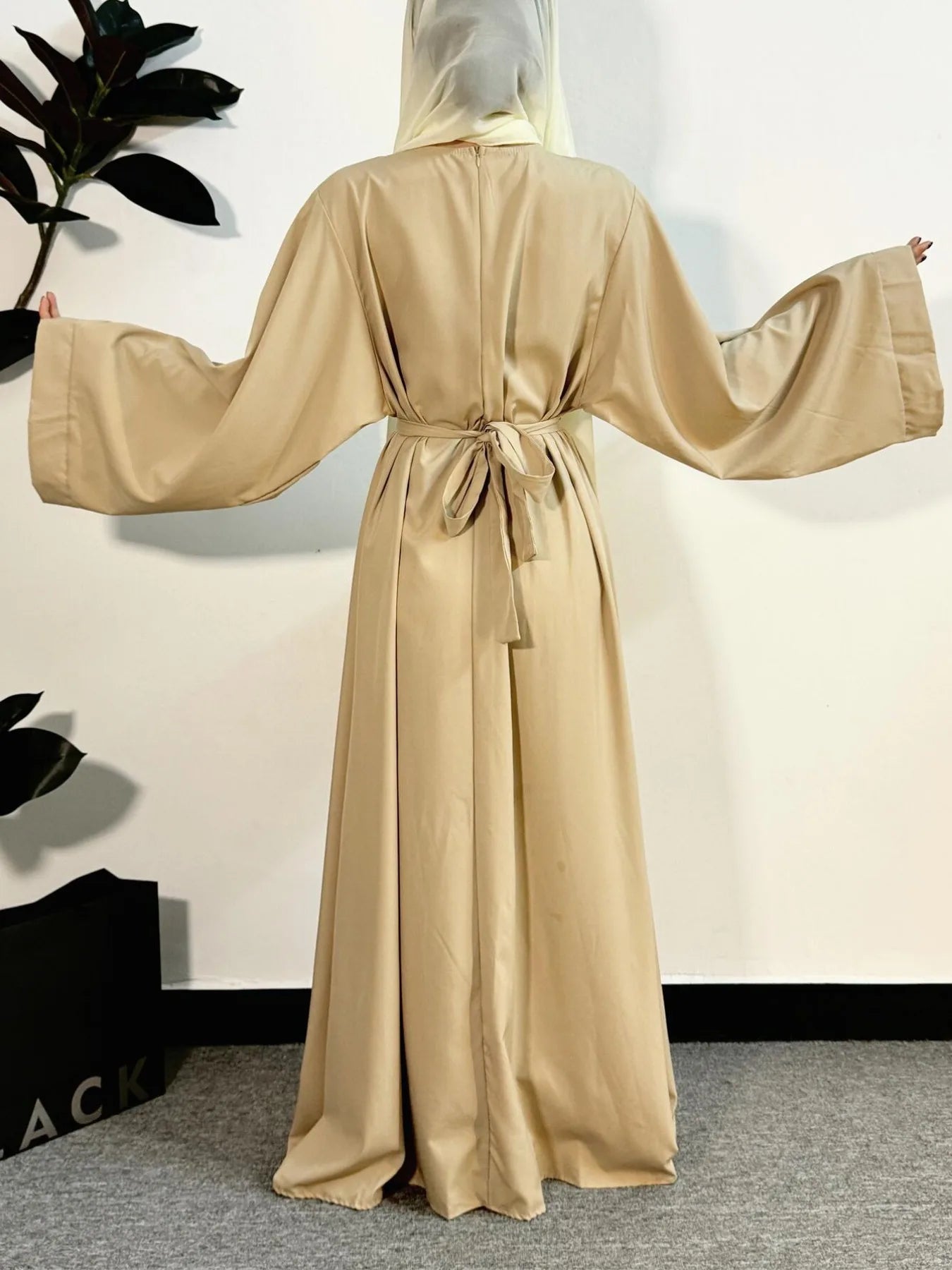 Muslim Abayas Women Kaftans Prayer Dress With Belt Full Sleeve Islamic Clothing Dubai Robe Ramadan Dresses Women Jilbabs