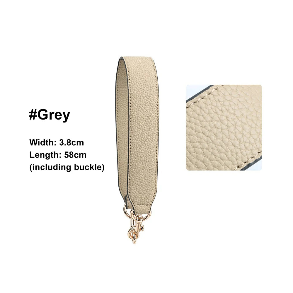 Luxury 3.8cm*58cm Leather Wide Single Shoulder Bag Strap Replacement Underarm Bag Strap Lady's Handbag Belt