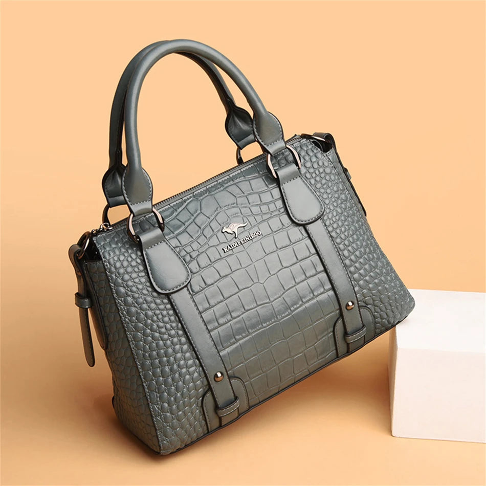 Luxury Designer Handbag Brand High Quality Soft Leather Shoulder Crossbody Bag for Women Bag Large Capacity Leisure Handbag 2024