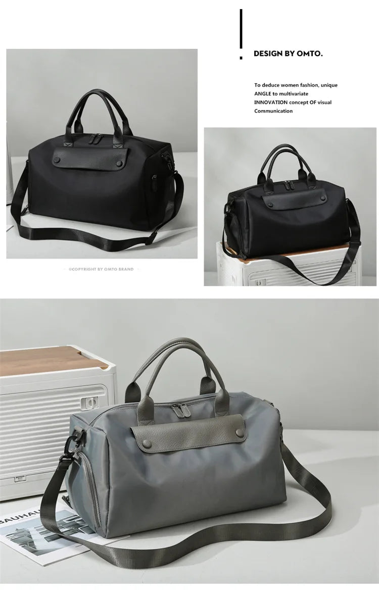 Sports Gym Bag for Women Travel Duffle Bag with Shoe Compartment & Wet Pocket Fitness Weekender Overnight Luggage Yoga Bag