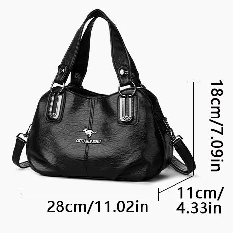 Luxury Handbags 3 Layers Large Capacity High Quality Designer Handbags Soft Leather Ladies Shoulder Crossbody Bag for Women Sac