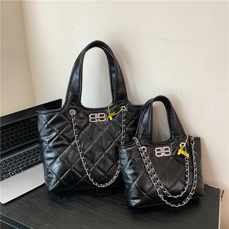 Luxury Brand Popular Classic Handbags For Ladies, Leather Tote Bags With Crossbody, Elegant Women's Fashion