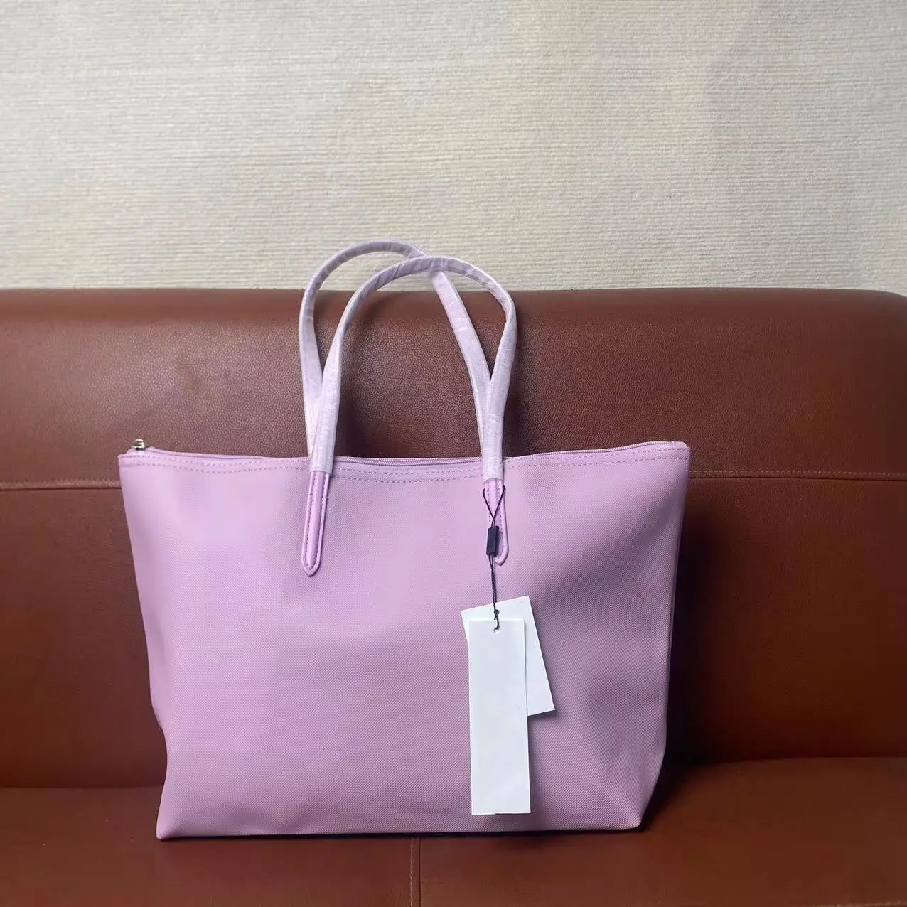 French Fashion Large Capacity Tote Bag Convenient Shoulder Bag Women Commuter Bag Pure Color Handbag Bucket Shape Daily Match