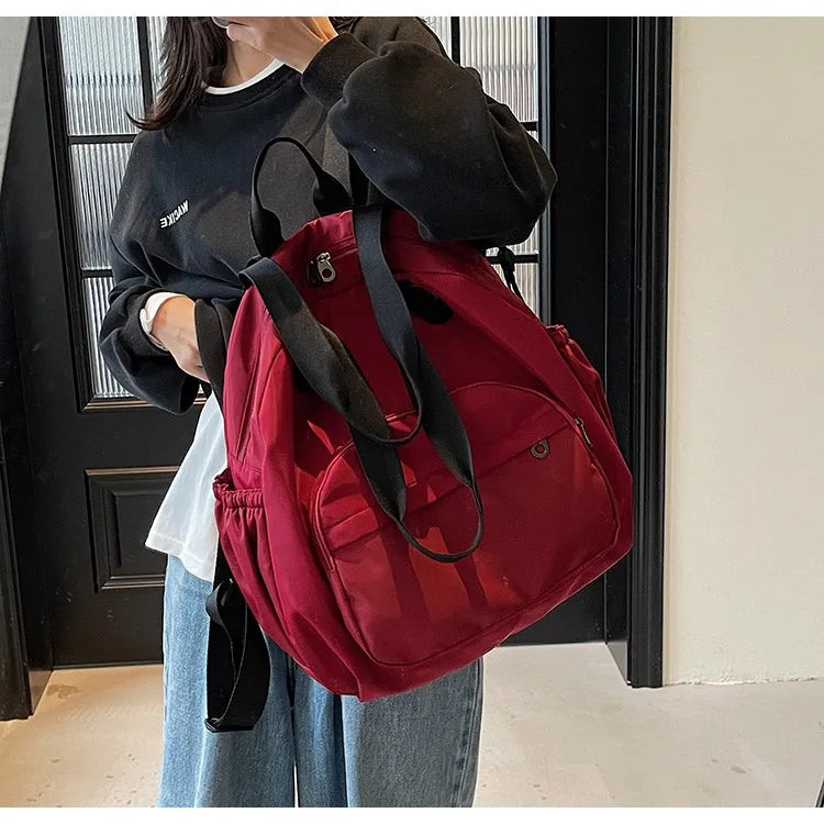 2025 New Leisure Trendy Light Luxury Handbag oulder Bag Korean Japanese Sle Multi-Use Lazy Wind Dual-Purpose Bapa