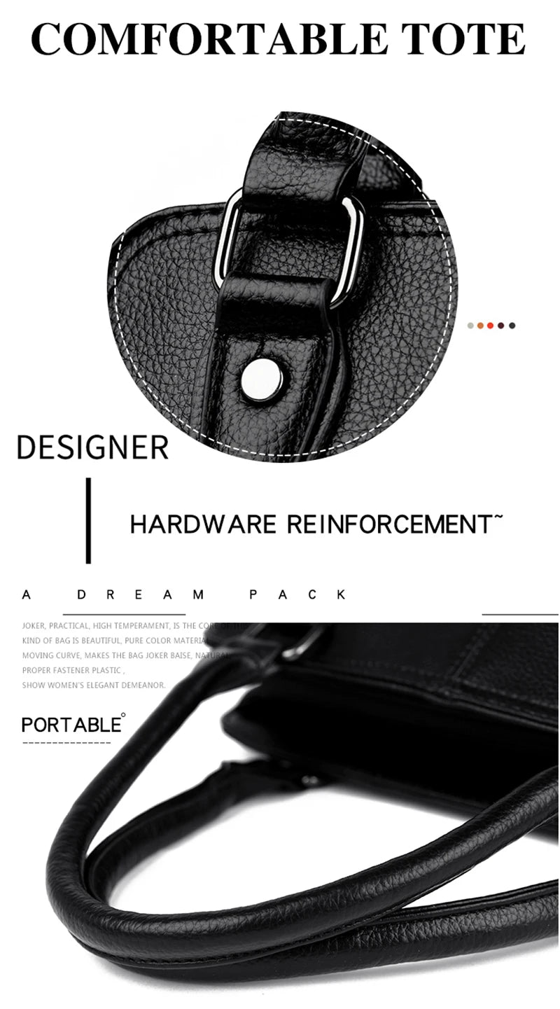 Luxury Handbags Woman Bags Designer Big Shoulder Bags for Women's 2024 Trendy Large Capacity Ladies Leather Hand Casual Tote Bag