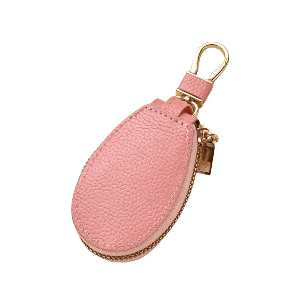 Luxury Car Key Bag Large Capacity Zipper Closure Mini Storage Bag Organizer Protection Cover Keychain Holder Travel Essential