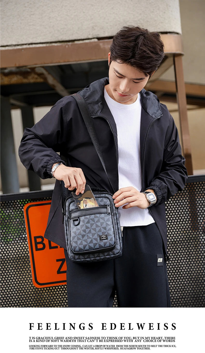 Luxury Brand Business Backpack New Men Bag High Quality Crossbody Bag Man's Handbag Shoulder Bag Multi-Functional Men Travel Bag