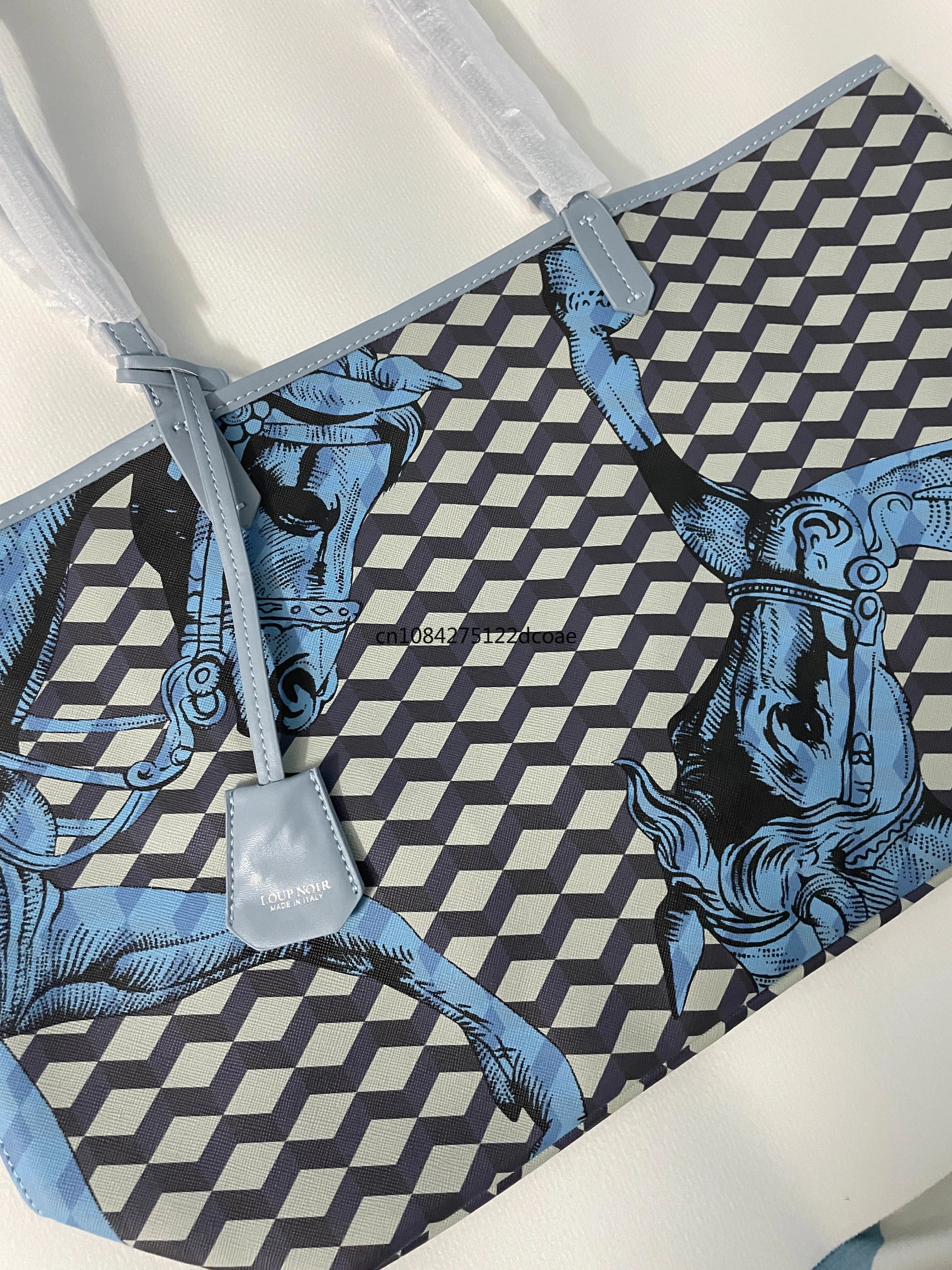 NEW LOUP NOIR Tote Bag for Women Shoulder Women Bags High Quality Famous Brands Bag Casual Totes Large Capacity Horse Noir Bag