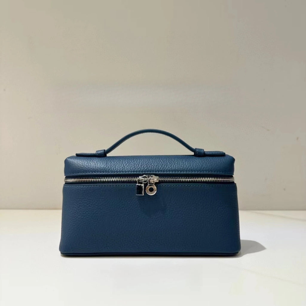 Luxury Handmade Leather Crossbody Bag Women's Chic Shoulder Box Purse Lunch Tote Celebrity Inspired