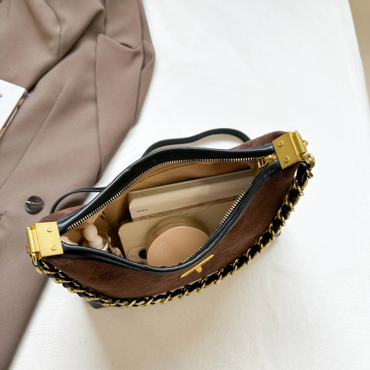 Luxury Brand Fashionable Leather Women's Handbag Elegant Classic Paris Minimalist Designer Commuter Vintage Daily Bag.Handbags.