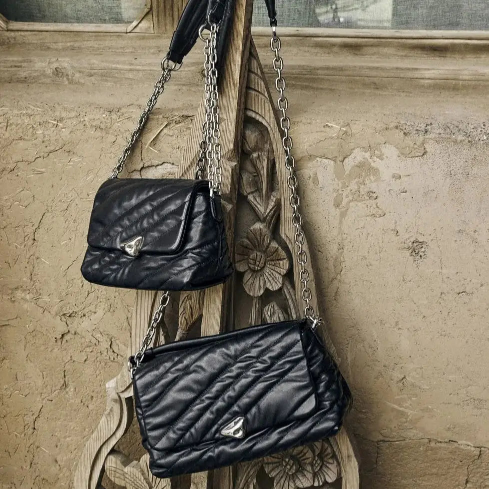 Postman's Bag Single-Shoulder Crossbody Commuter Leather Women's Chain Soft Square Bag Large Capacity Versatile Everyday