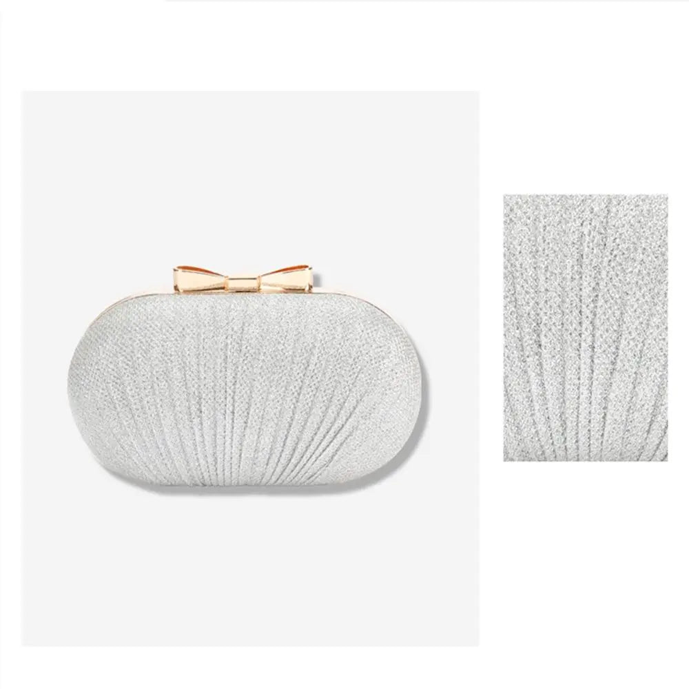 Wedding Bridal Beaded Women Evening Bag Chain Shoulder Handbags Elegant Rhinestones Clutch Egg Shape Evening Bag