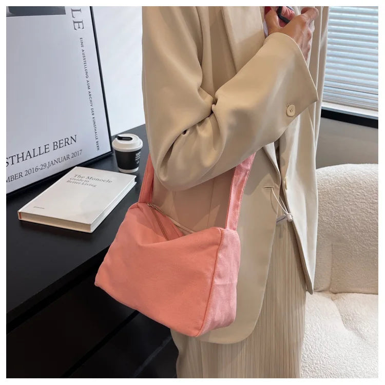 Large-capacity Shoulder Bag New Women's Fashion Simple Commuter Messenger Tote Bag Luxury Designer Handbag Women Bag
