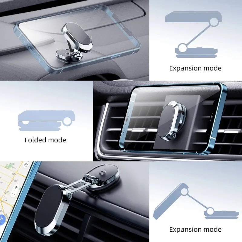 Magnetic Car Phone Mount New Model - Vehicle-Mounted Holder for Navigation, Specialized in In-Car Fixing & Suppor