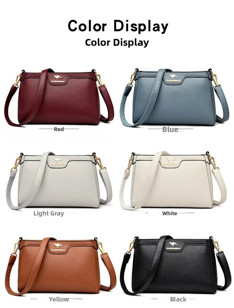 Fashionable Urban Women's Crossbody Bag Single Shoulder Bag Small Square Bag Stylish Mom Bag PU Material Medium Size Zipper O...