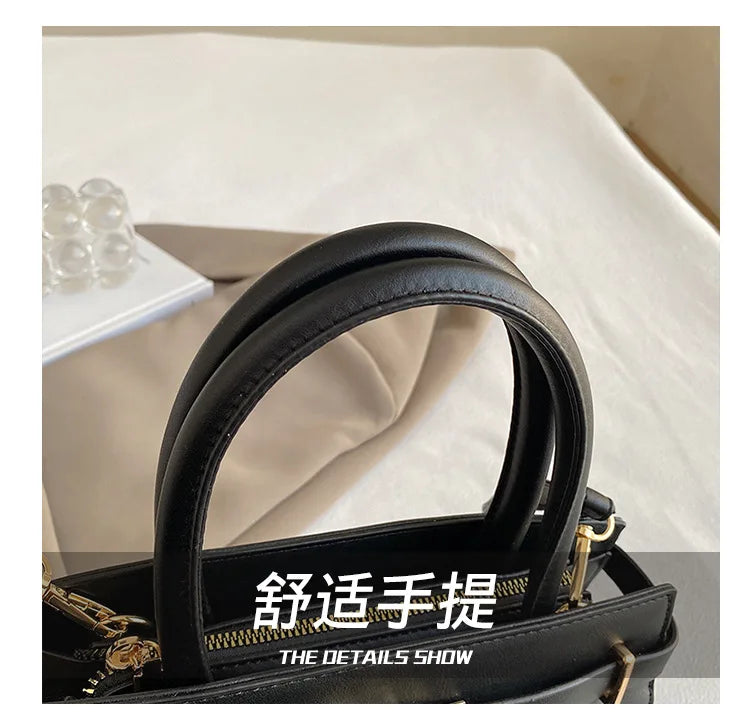 2025 Trapezoid Profile Purse | Twist-Lock Flap Shoulder Bag | Convertible Carry Crossbody with Top Handle