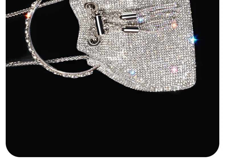 Luxury Bag  Diamond Evening Bag  Silver Designer Bag  Handbags  Pearl Bag  Hand Bags  Luxury Handbags
