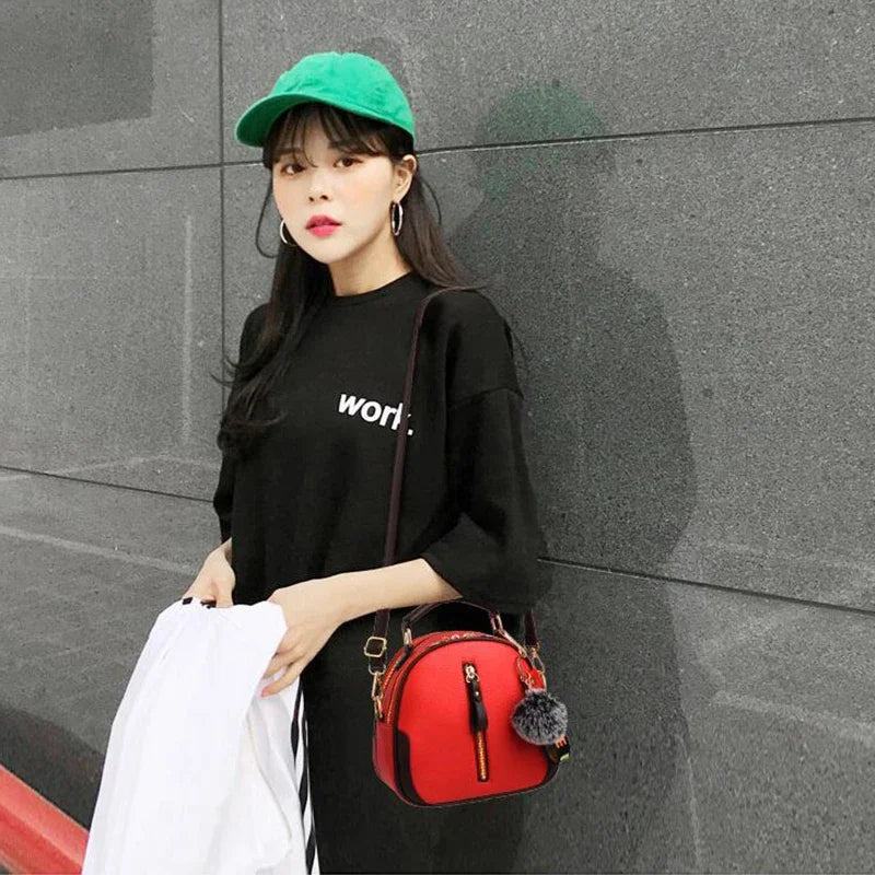 Luxury Handbags Women Bags Designer PU Leather Solid Color Messenger Bag Fashion Shoulder Crossbody Bags Girls Tassen Tote