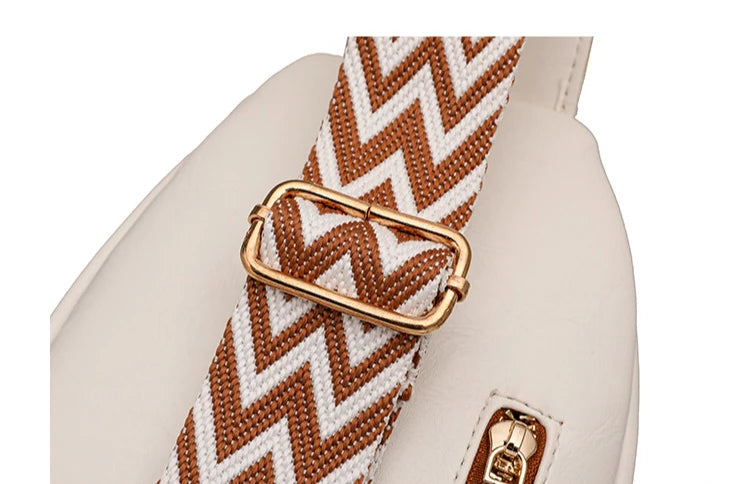 Sling Bag For Women Men Backpack Fanny Pack Crossbody Purse Chest Travel Shoulder Belt Bags Purse Handbag PU Leather Anti Theft