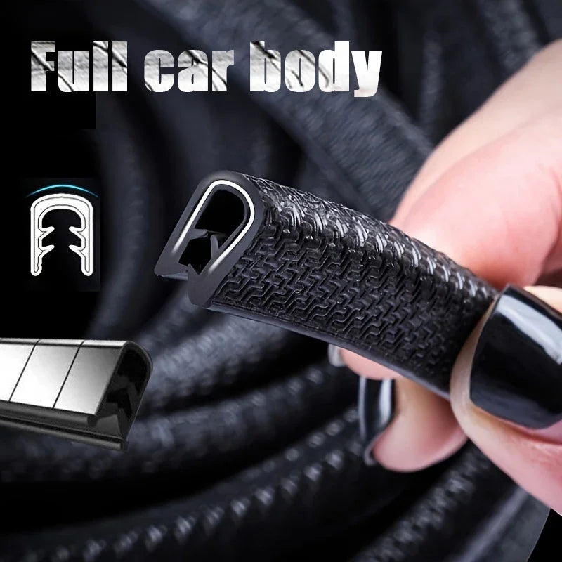 Car Door Protector Edge  With Steel CarstylingScratch Strip Guard Trim Automobile Door Noise reduction Anti Collision Protection