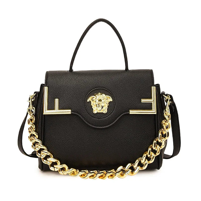 Famous Designer Women's Stylish Leather Shoulder Bag - Classic Elegant Ladies Crossbody Bag Handbags Fashion