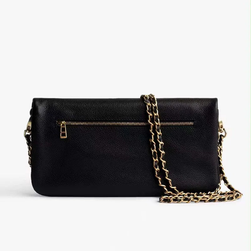 2025 New Fashion Women Wing Bag Classic Black Single-shoulder Envelope Zadigent Bag Luxurious Design Chain Crossbody Ladies Bag