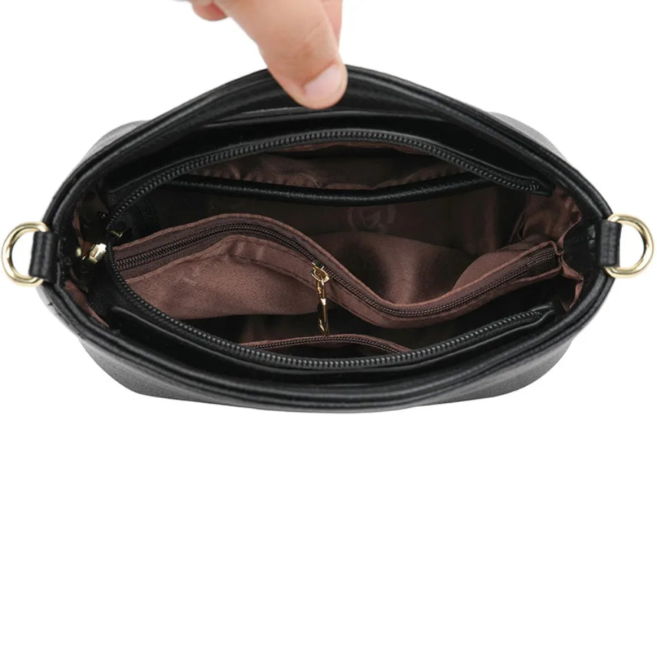 Retro Knurling Women Soft Pu Leather Top-Handle Bags Luxury Shoulder Crossbody Bags High Quality Purses and Handbags Sac A Main