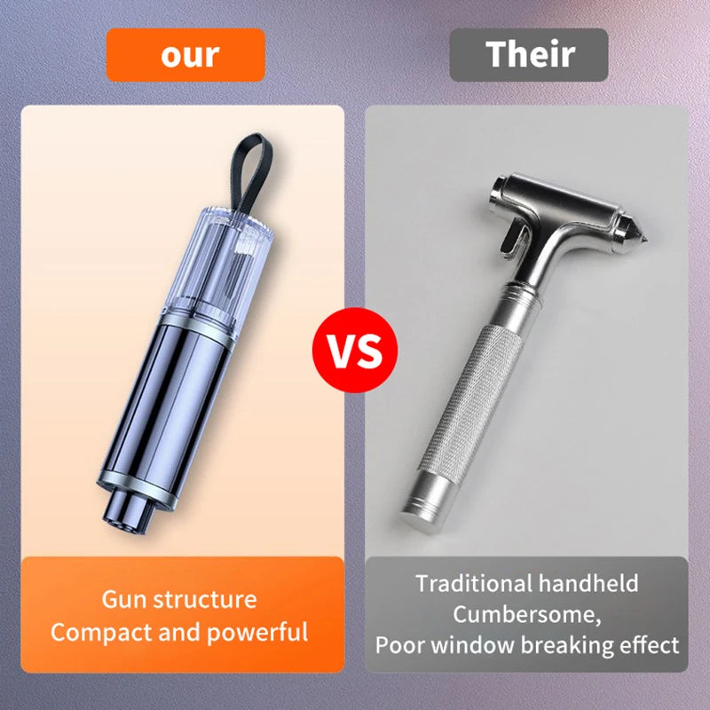 Safety Hammer Car Window Breaker Keychain Emergency Escape Tool Auto Safety Seatbelt Cutter Life Hammer Break Glasses Cut Belt.