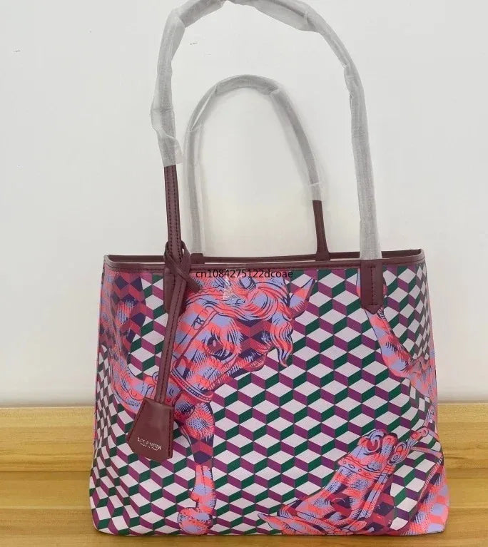 NEW LOUP NOIR Tote Bag for Women Shoulder Women Bags High Quality Famous Brands Bag Casual Totes Large Capacity Horse Noir Bag