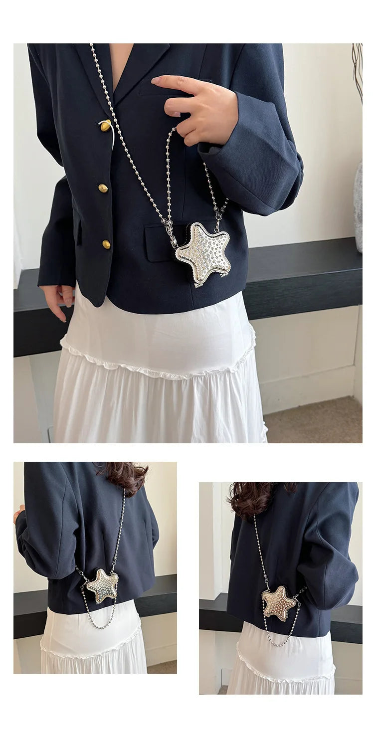 Premium Niche Mini Box Bag - 2025 Women's Star Design, Chain Shoulder & Messenger Style