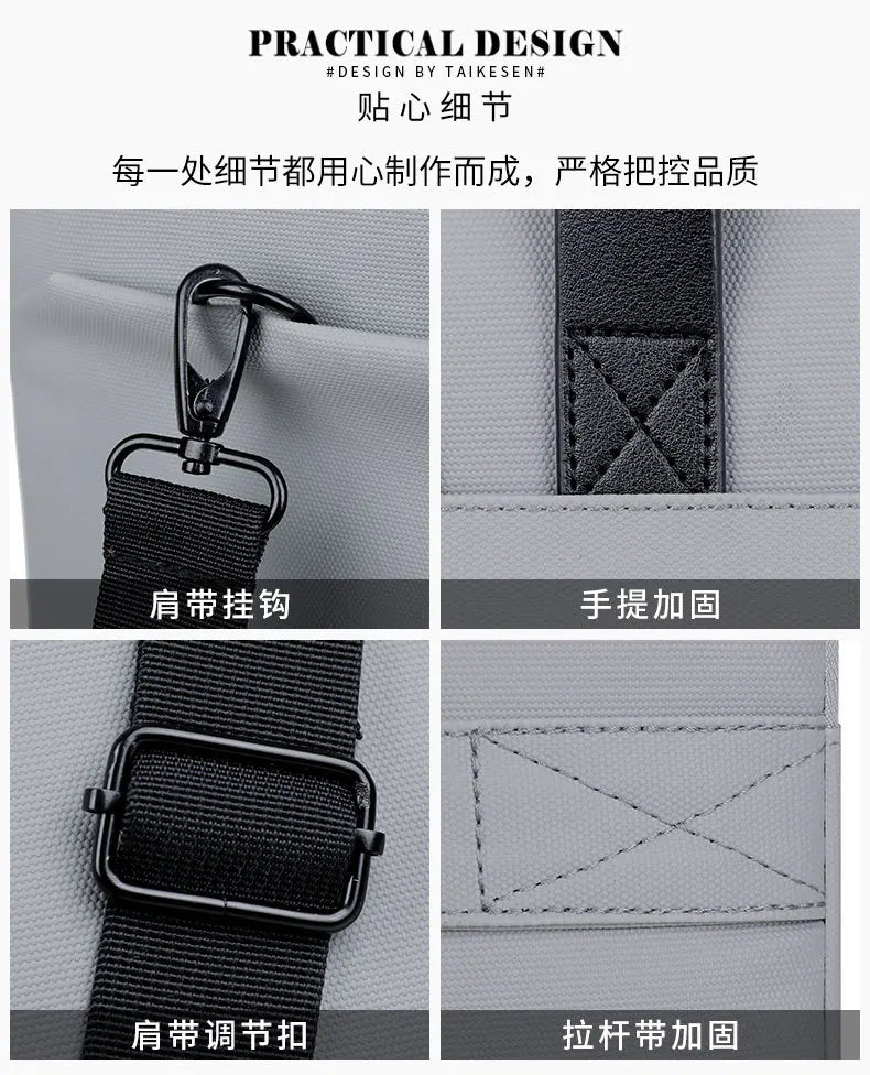 Commuting Laptop Bag, 14 Inch And 15 Inch Waterproof Crossbody Bag, Hand-held Briefcase, File Bag, Conference Materials Bag