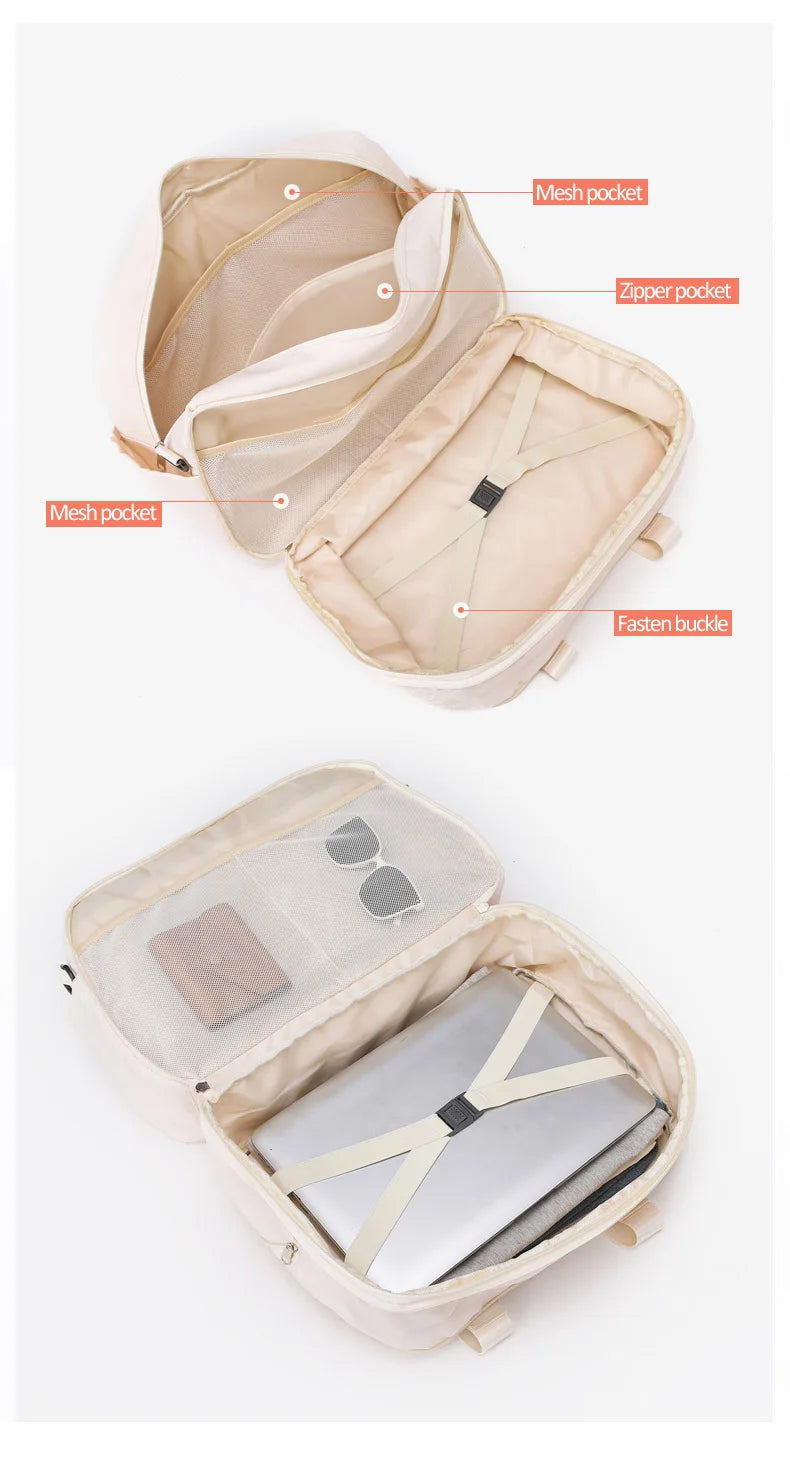 Extendable Travel Handbag Large Multi-layer Duffle Bag Travelling Luggage Storage Pack Bags Weekend Flight Carry On Handbag